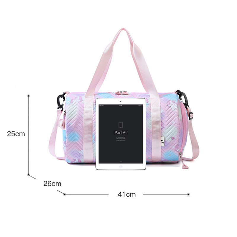 Anymom Mommy Diaper Bag Blue Unicorn Waterproof Shoulder Bag