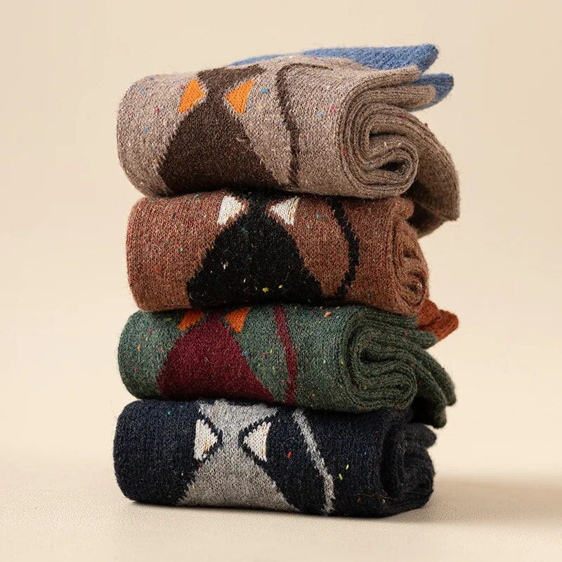 Anysox 5 Pairs Size 35-40 Mixed Color Cat Bowtie Cartoon Fashion Socks High Quality Woollen Stockings Foot Wear