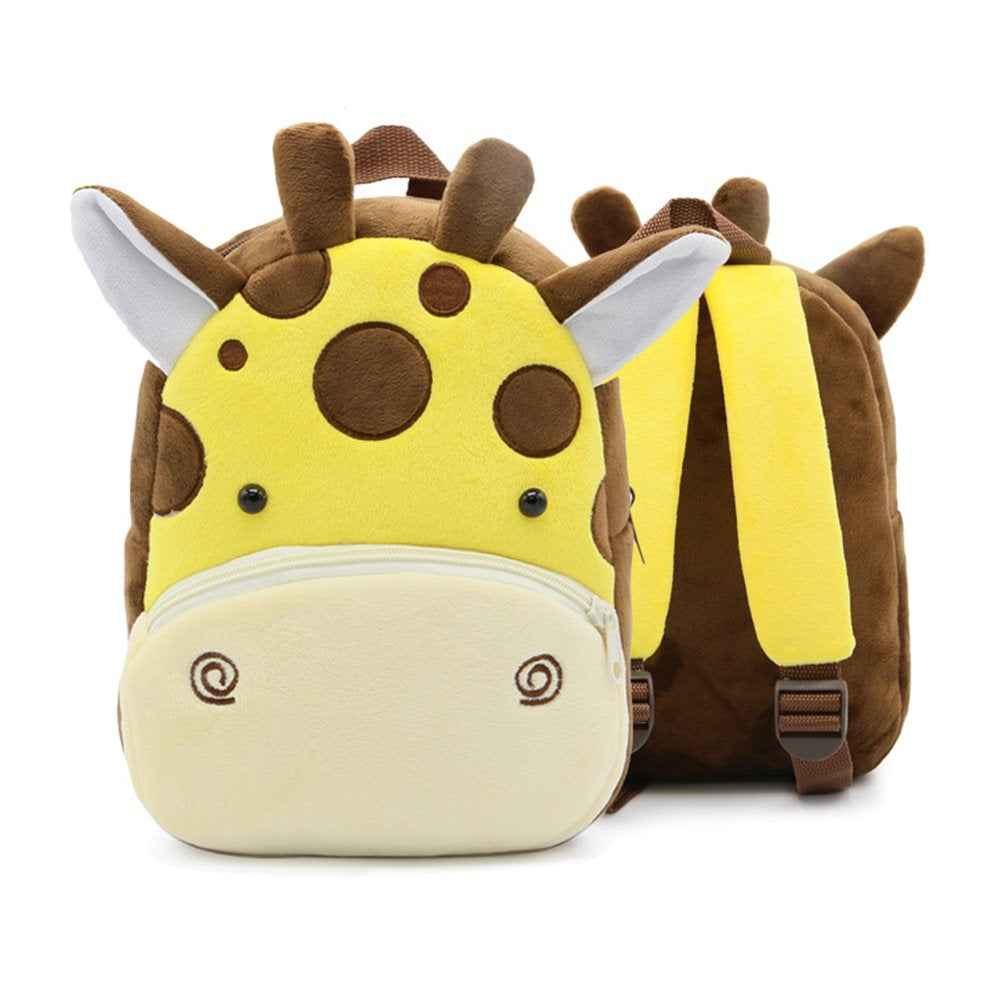 Anykidz 3D Dark Brown Giraffe Kids School Backpack