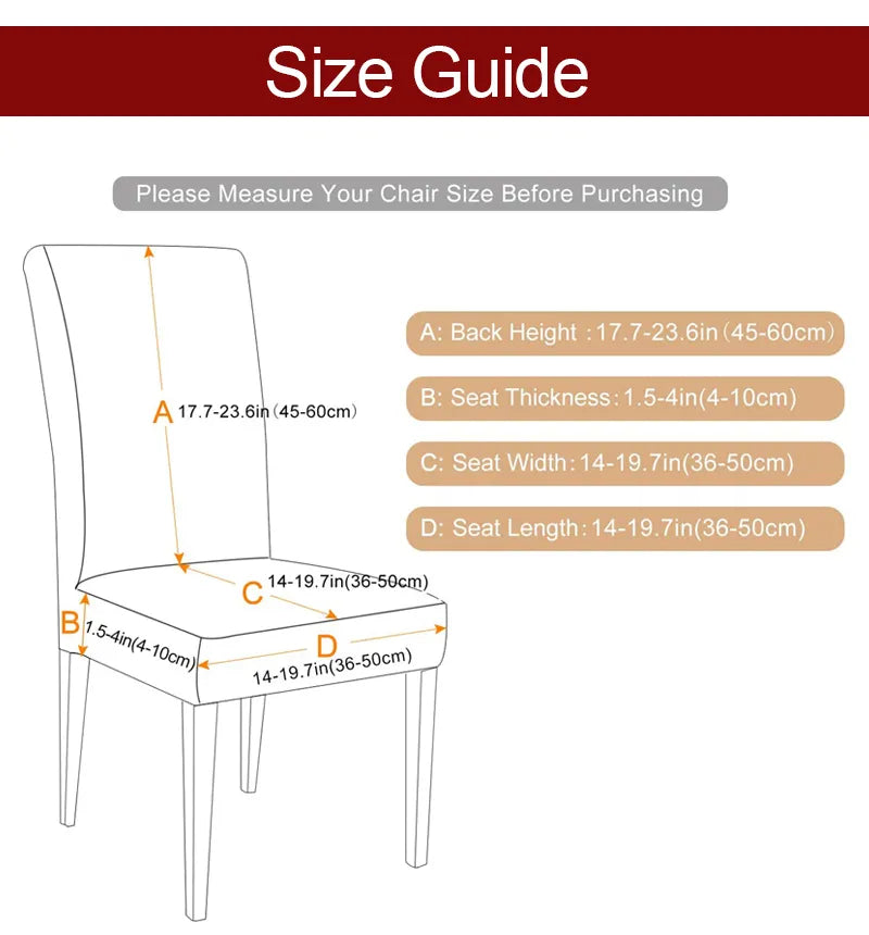 Anyseat Chair Cover White Linear Design with Anti-Dirt and Elastic Material for Dining Room Kitchen Wedding Hotel Banquet Restaurant