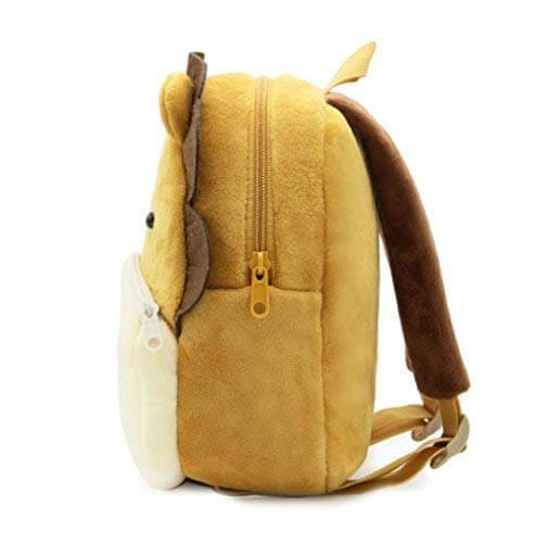 Anykidz 3D Brown Lion Kids School Backpack