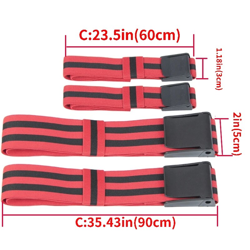 Anyfit Resistance Band Red 2 Pcs 5cm Leg Fitness Bands Weight