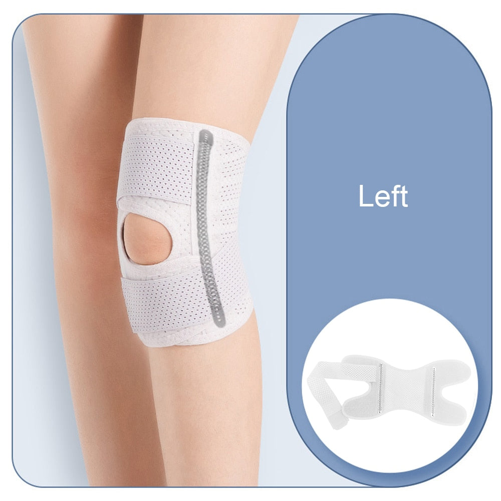 Anyfit 1PC Sports Kneepad 33-41cm Black Elastic Fitness Gear Left Brace Protector