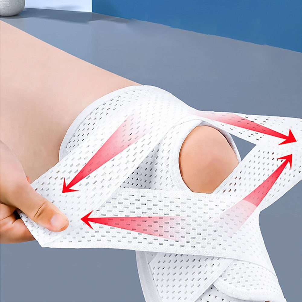 Anyfit 1PC Sports Kneepad 33-41cm Black Elastic Fitness Gear Left Brace Protector
