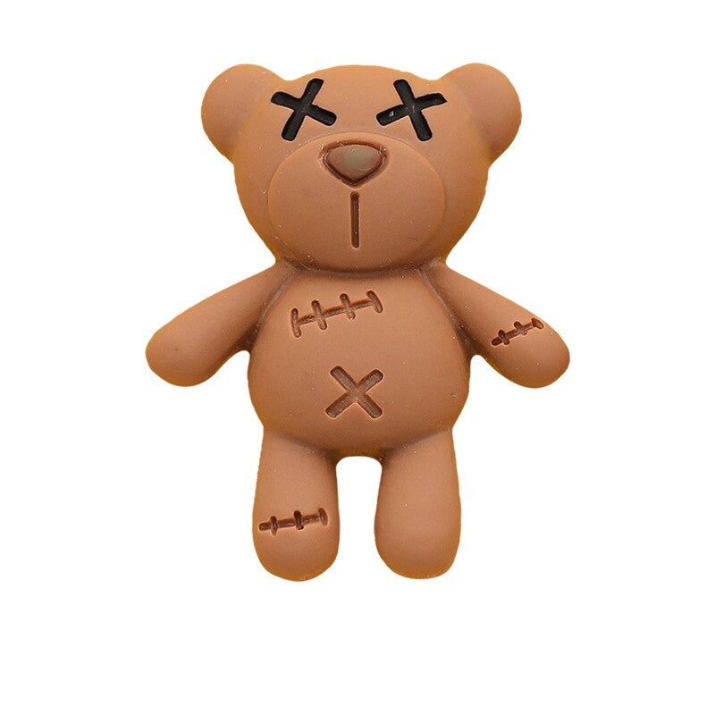 Anykidz 3pcs Assorted Color Teddy Bear Shoe Charm Accessories Jeans Clogs Pendant Pin Designer Ornament Jibbitz for Crocs