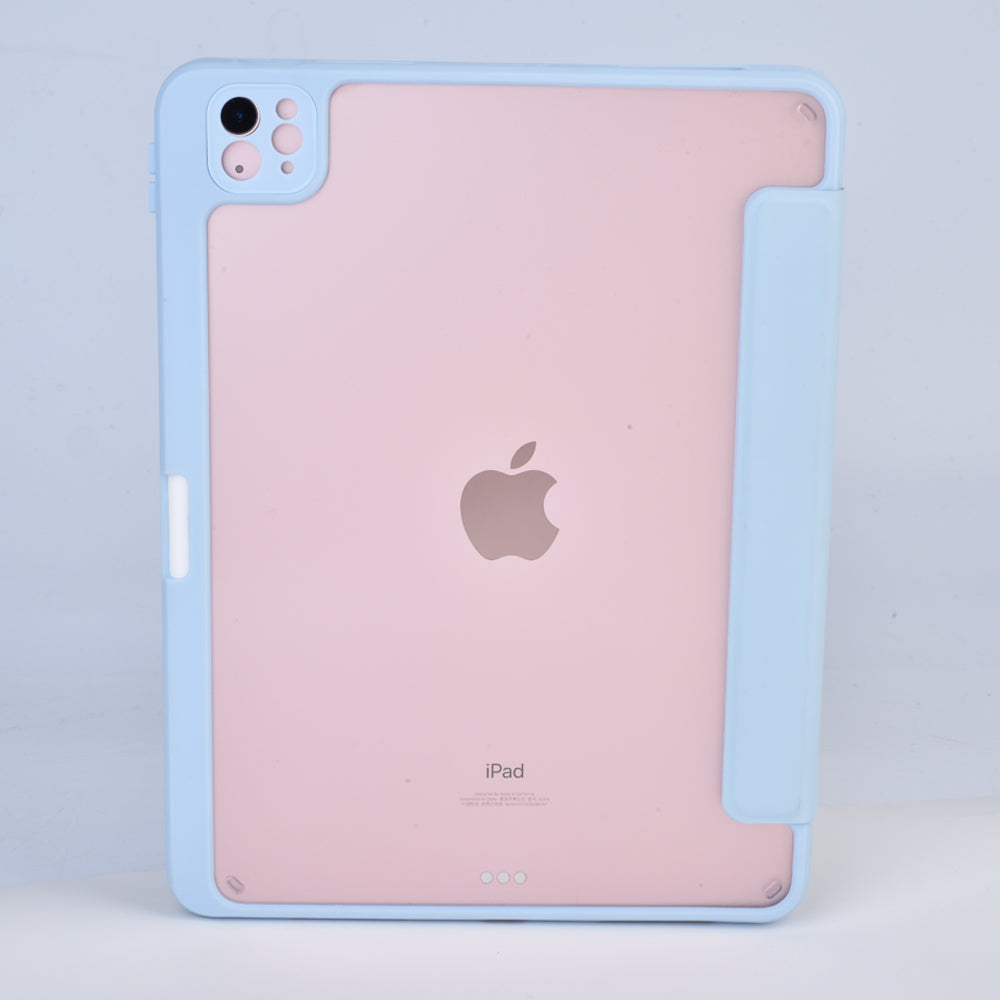 Anymob iPad Case Pink Acrylic Magnetic Split Case Leather w/ Pen Slot For iPad Pro (12.9) 2020