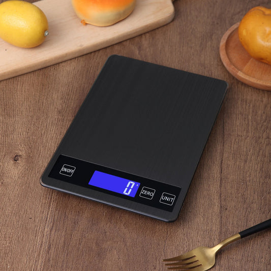 Anygleam Black Stainless Kitchen Food Scale 15Kg Electronic Digital Display