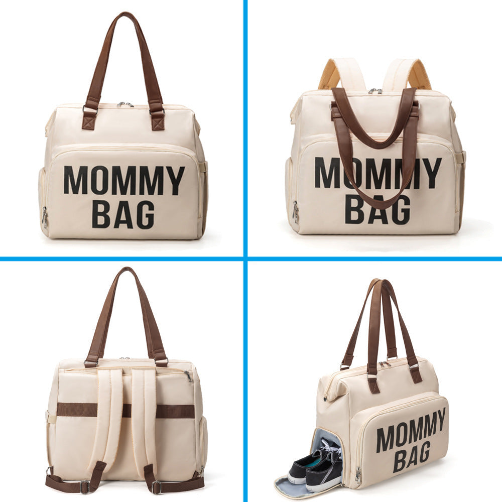 Anymom Mommy Diaper Bags Khaki 3 pcs Set Nappy Backpack