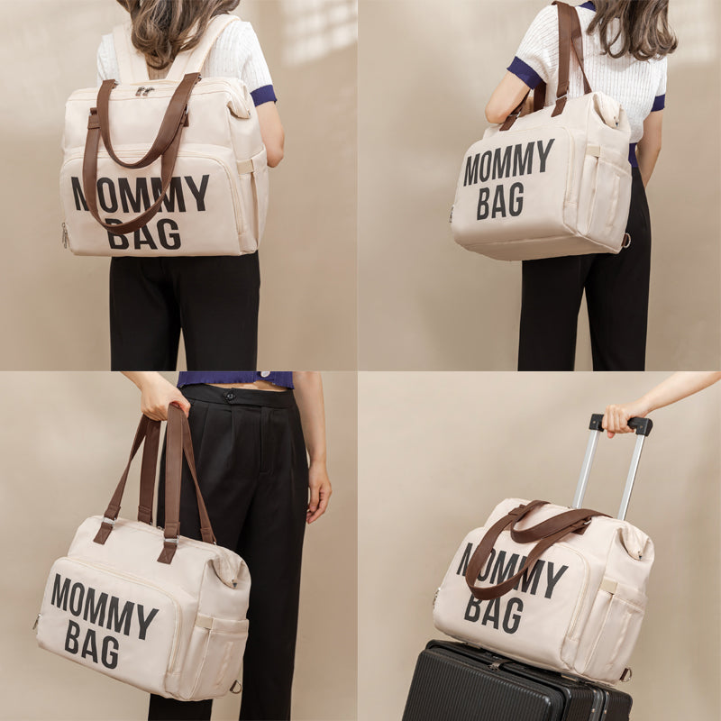 Anymom Mommy Diaper Bags Khaki 3 pcs Set Nappy Backpack