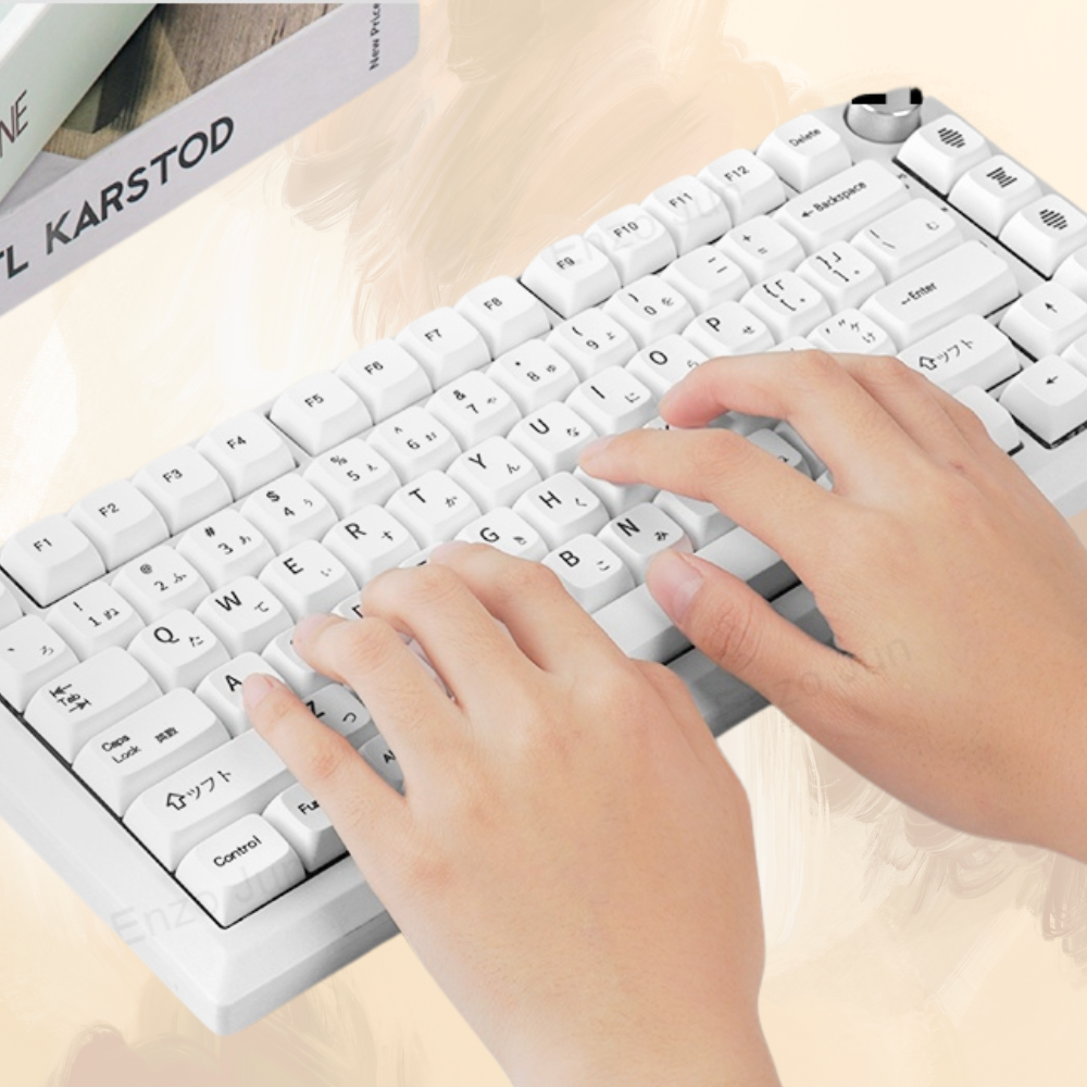 Anymob Keycap Keyboard Grey 127 English keys Switch Fit Box