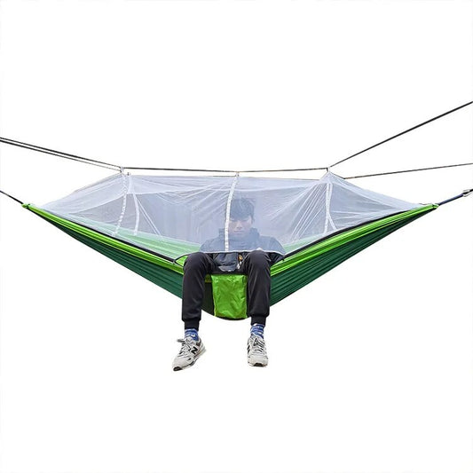 Anypack Camping Swing Chair Green Outdoor Mosquito Net Hammock