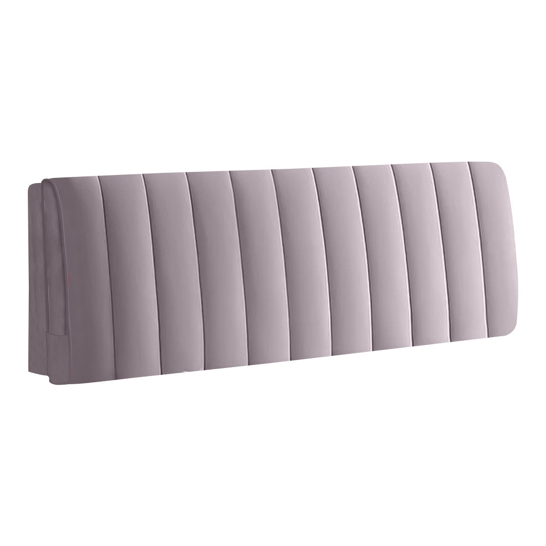 Anyhouz Headboard Cover Light Gray Short Plush Cover 130x70cm