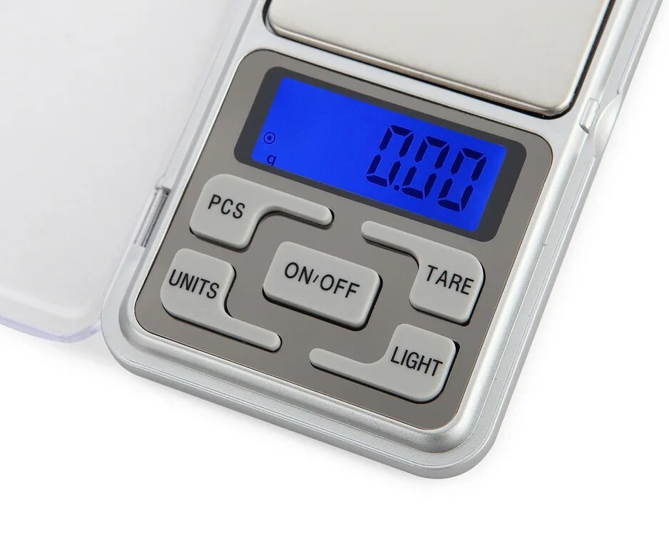 Anygleam Silver Mini Electronic Jewelry Scale 200G Digital Display