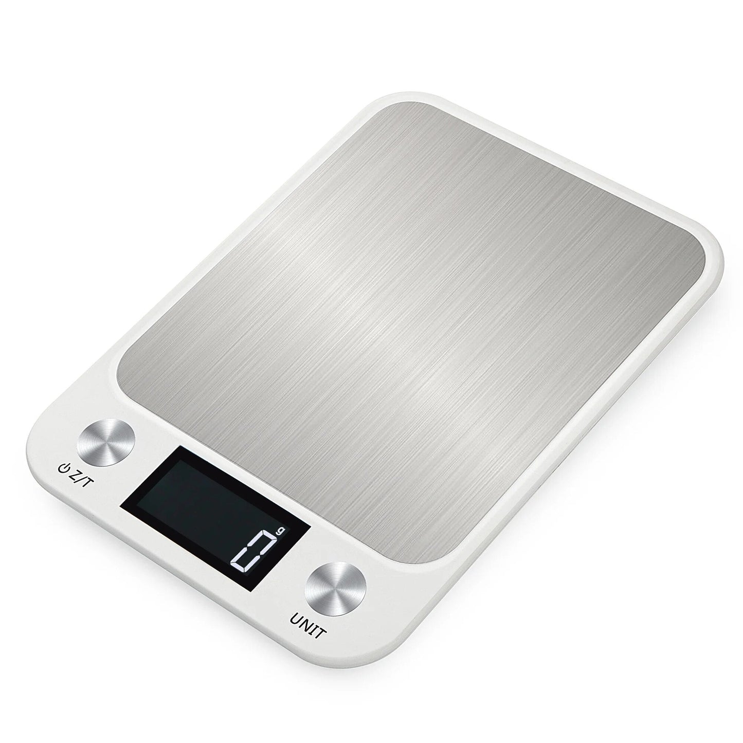 Anygleam White Stainless Kitchen Scale 5Kg Digital Display