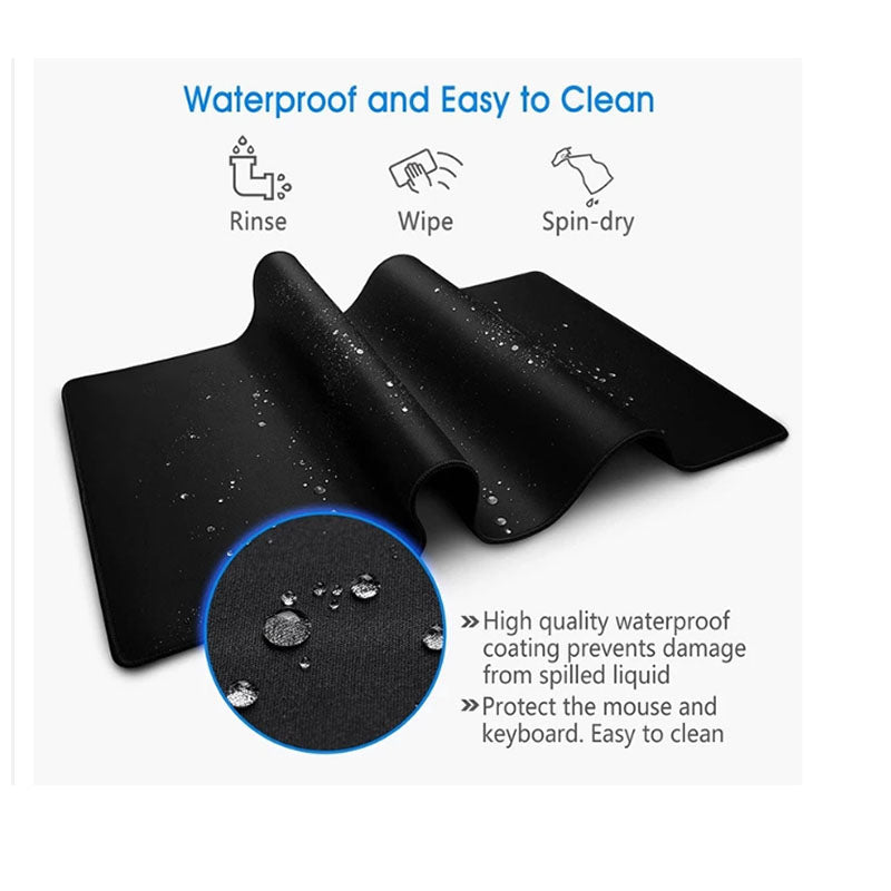 Anymob Mouse Pad Metal Black 1000X550X3MM Laptop Desk Pad