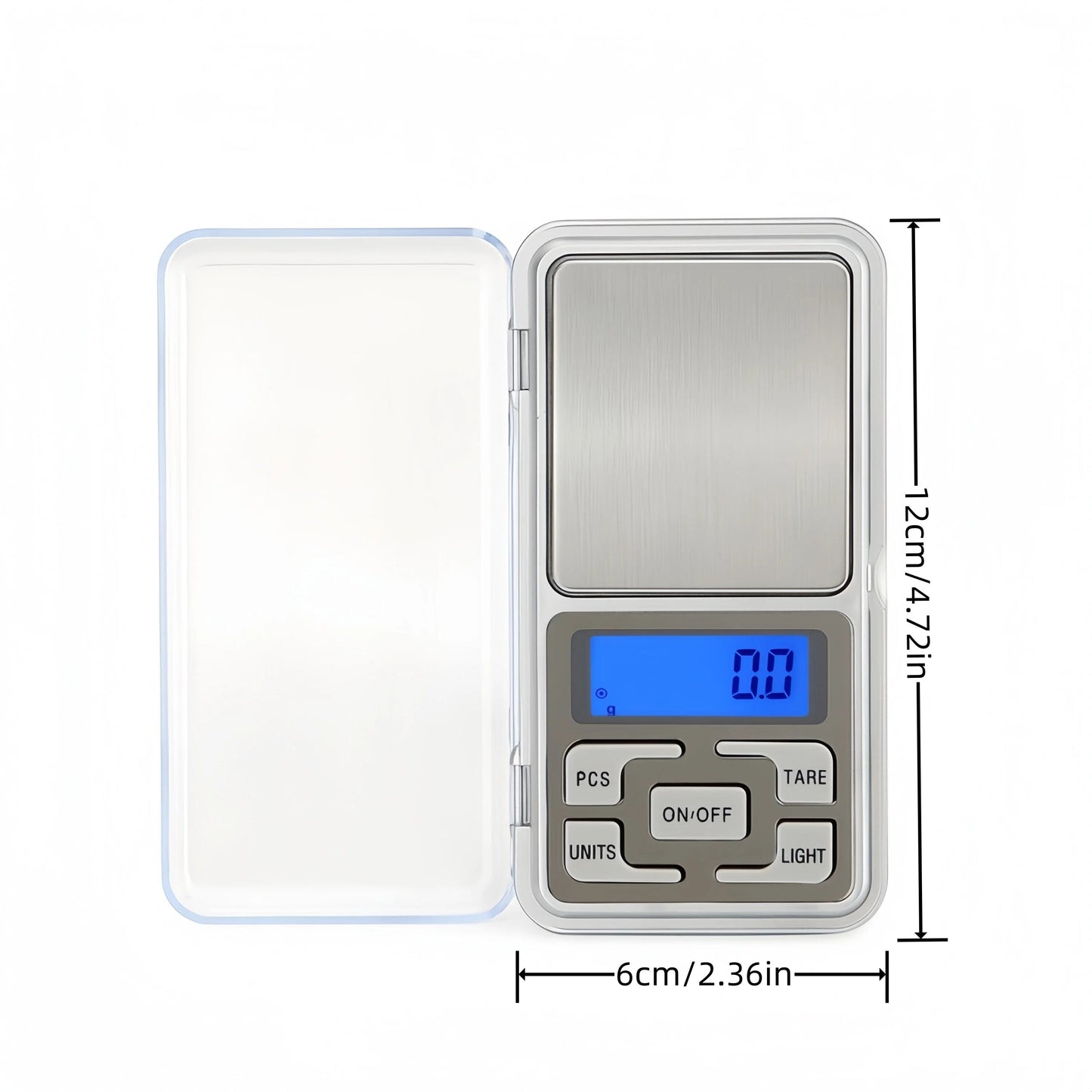 Anygleam Silver Mini Electronic Jewelry Scale 100G Digital Display