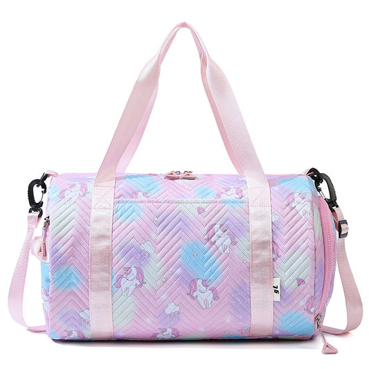 Anymom Mommy Diaper Bag Pink Unicorn Waterproof Shoulder Bag