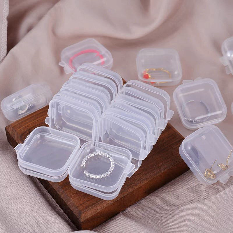 Anyhouz Jewelry Storage Containers Box 30pcs Transparent Organizer