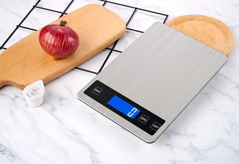 Anygleam Rose Gold Stainless Kitchen Food Scale 5Kg Digital Display