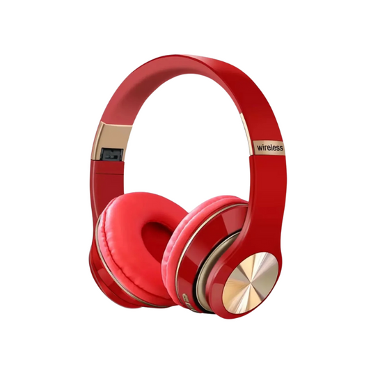 Anymob Headphone Red T5 Bluetooth Wireless Noise Canceling Headsets