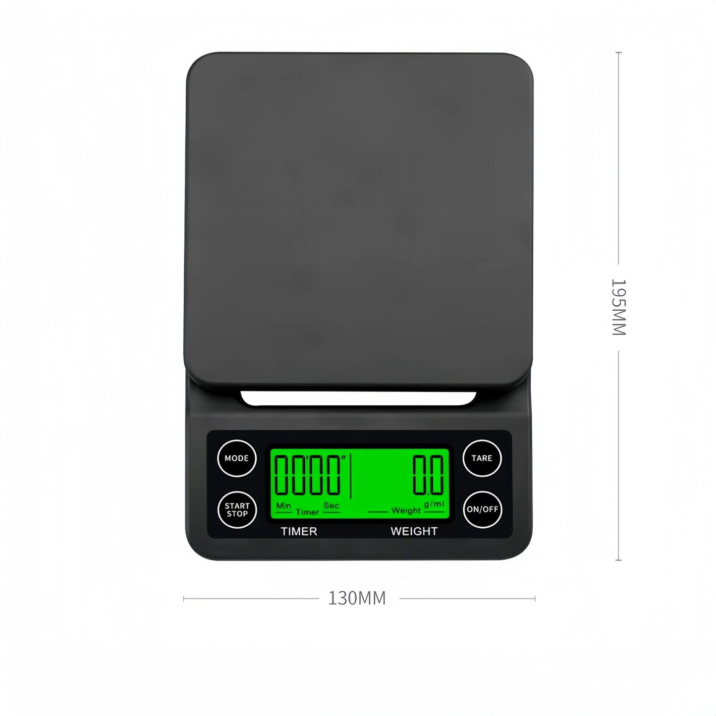 Anygleam Dark Gray Home Kitchen Scale 3Kg Digital Display