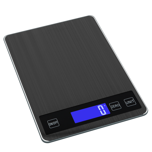 Anygleam Black Stainless Kitchen Food Scale 10Kg Digital Display