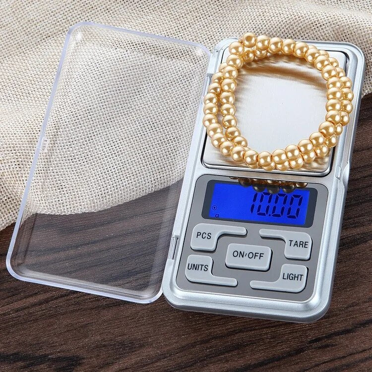 Anygleam Silver Mini Electronic Jewelry Scale 200G Digital Display