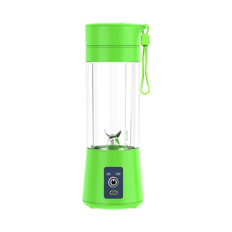 Anymob Mini Juicer Green 380ml USB Portable Blender Bottle Squeezer Extractor Machine