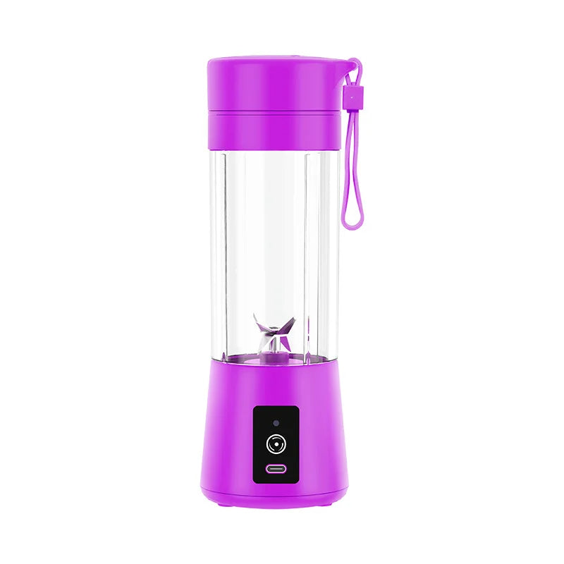 Anymob Mini Juicer Purple 380ml USB Portable Blender Bottle Squeezer Extractor Machine