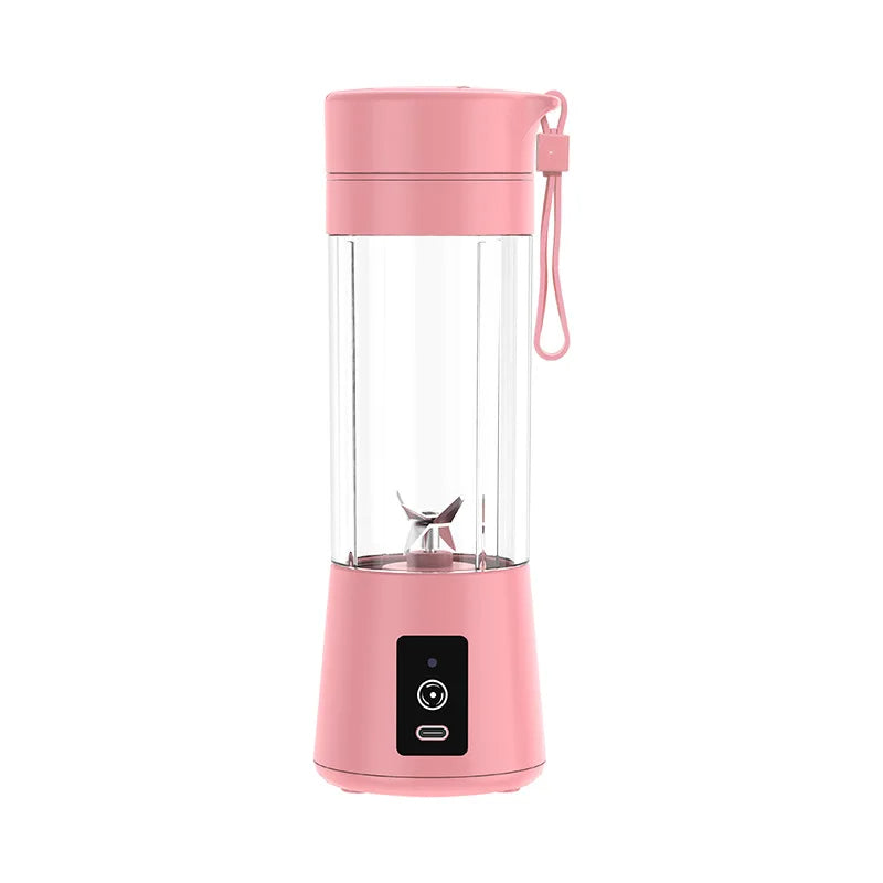 Anymob Mini Juicer Pink 380ml USB Portable Blender Bottle Squeezer Extractor Machine