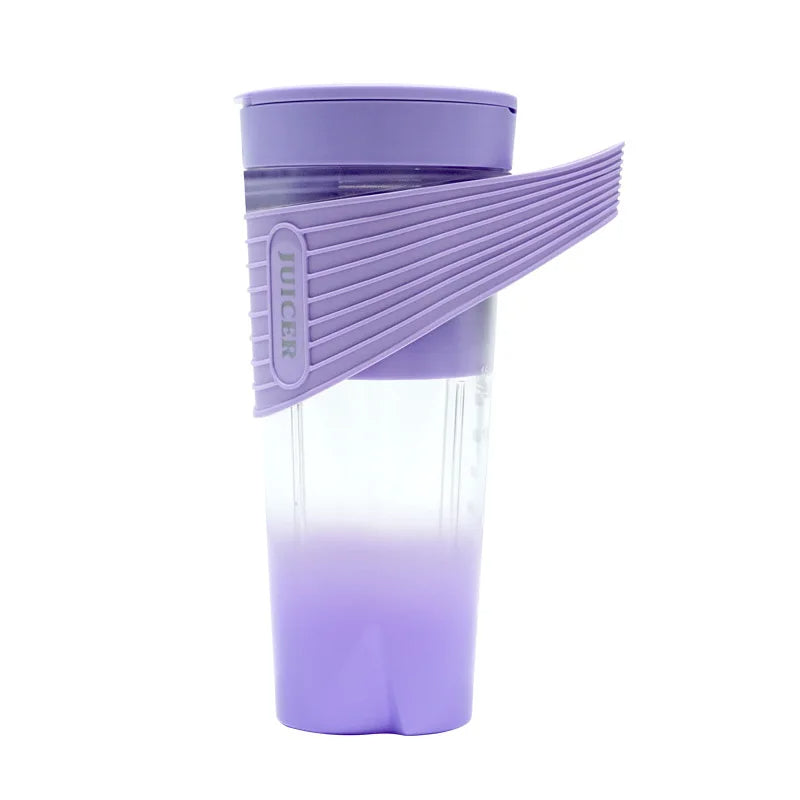 Anymob Mini Juicer Purple 460ml Rechargeable Blender With Straw