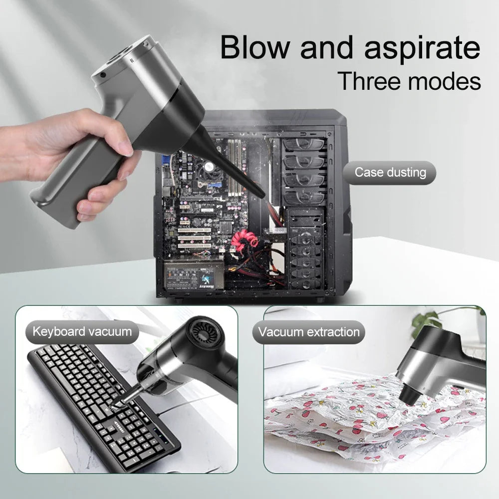 Anymob Vacuum Cleaner Black Pro 2 Filters 4in1 Mini Handheld