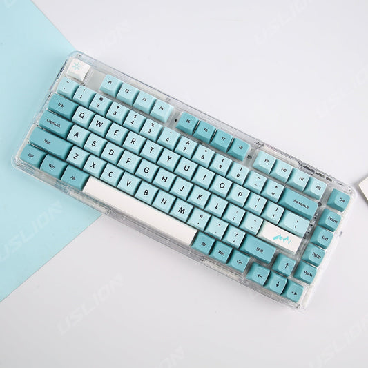 Anymob Keycap Keyboard Ice Blue 126 Japanese keys Mechanical Bag Pack