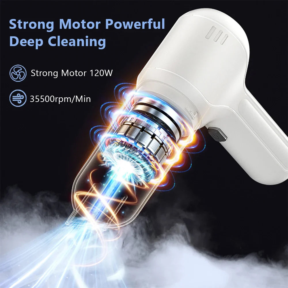 Anymob Vacuum Cleaner White Mini Handheld Portable Blower