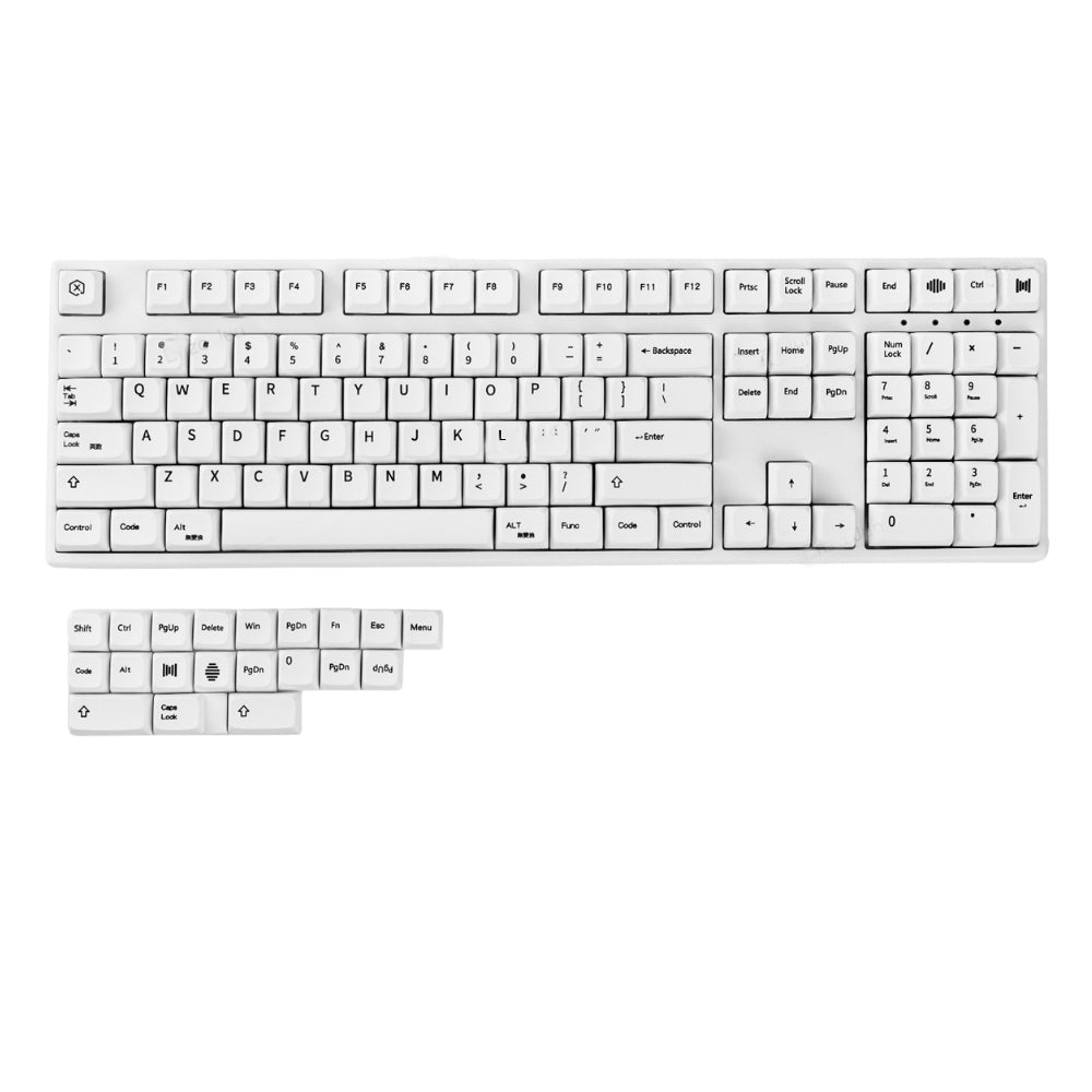 Anymob Keycap Keyboard Grey 127 English keys Switch Fit Box