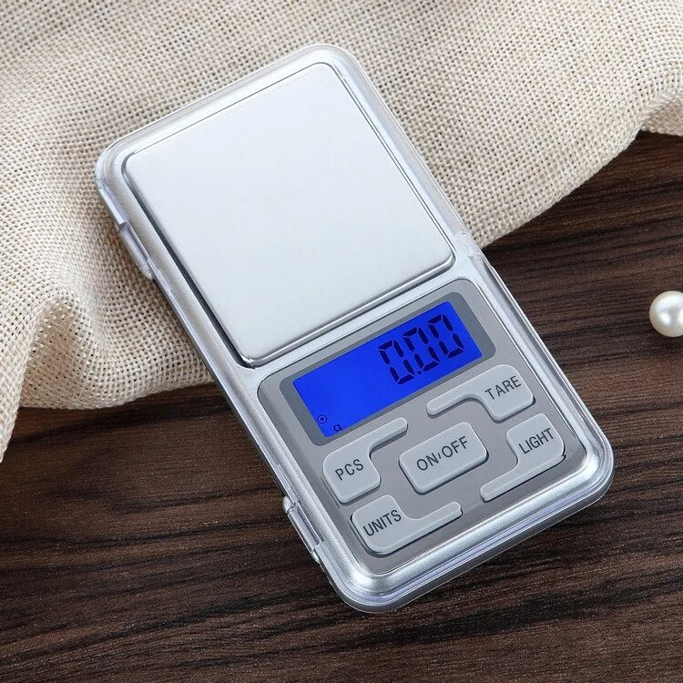 Anygleam Silver Mini Electronic Jewelry Scale 200G Digital Display