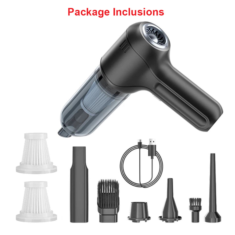 Anymob Vacuum Cleaner Black Basic 2 Filters Mini Handheld Portable Blower