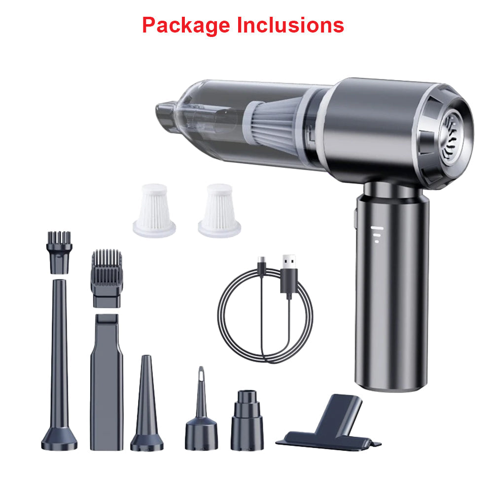 Anymob Vacuum Cleaner Grey Basic 2 Filters Mini Handheld Portable Blower