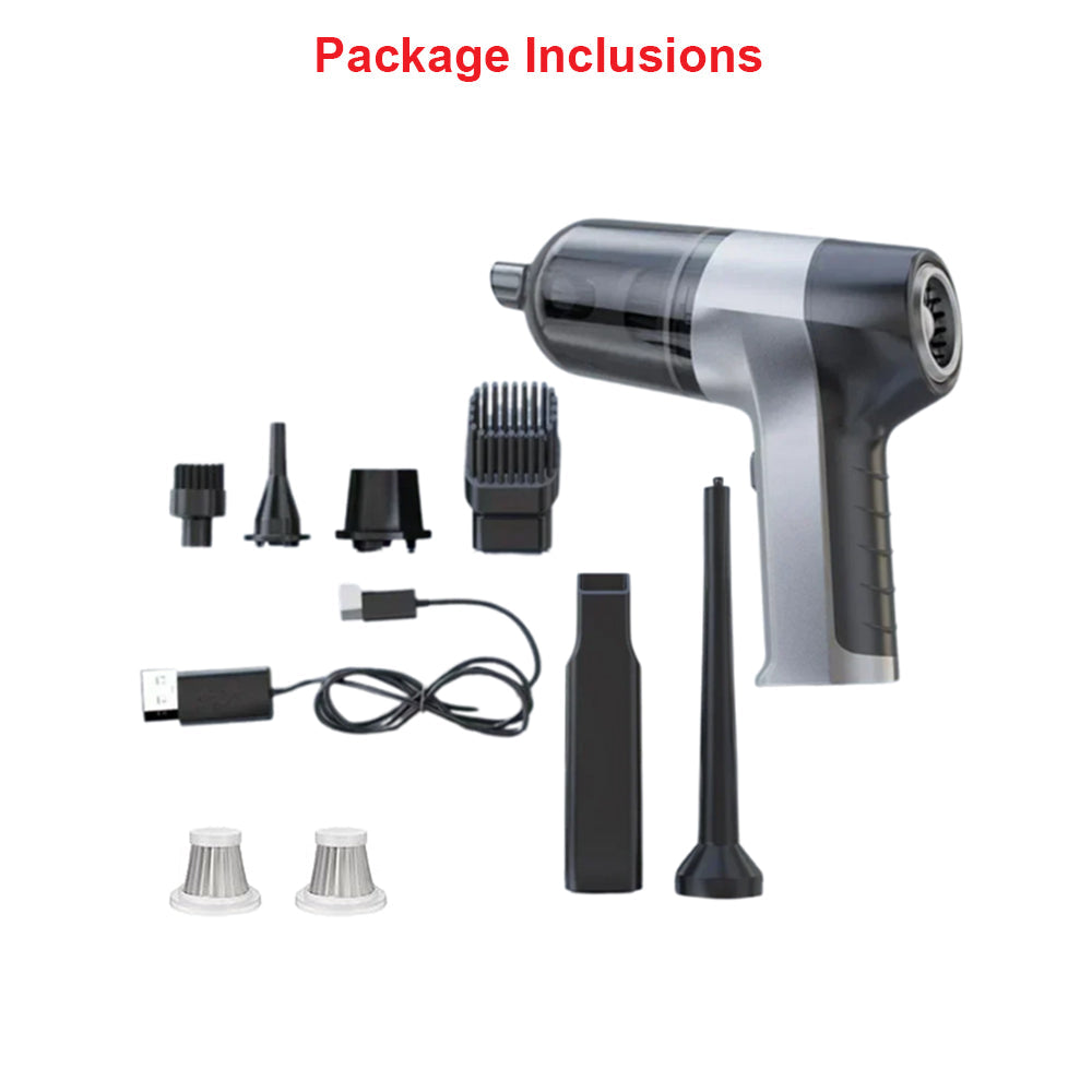 Anymob Vacuum Cleaner Black Pro 2 Filters 4in1 Mini Handheld