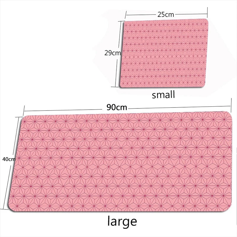 Anymob Mouse Pad Red Pink 1000X550X4MM Laptop Desk Pad