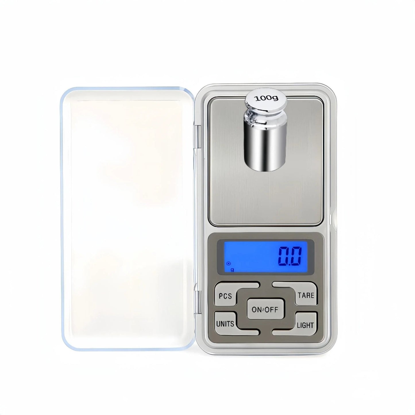 Anygleam Silver Mini Electronic Jewelry Scale 100G Digital Display