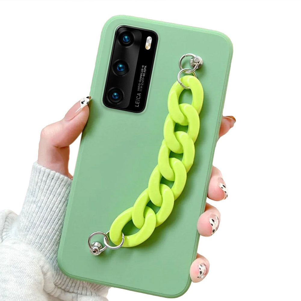 Anymob Huawei Phone Case Green Luxury Marble Bracelet Silicone Cover