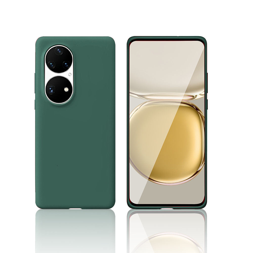 Anymob Huawei Phone Case Green Full Lens Protection Silicone Soft Cover