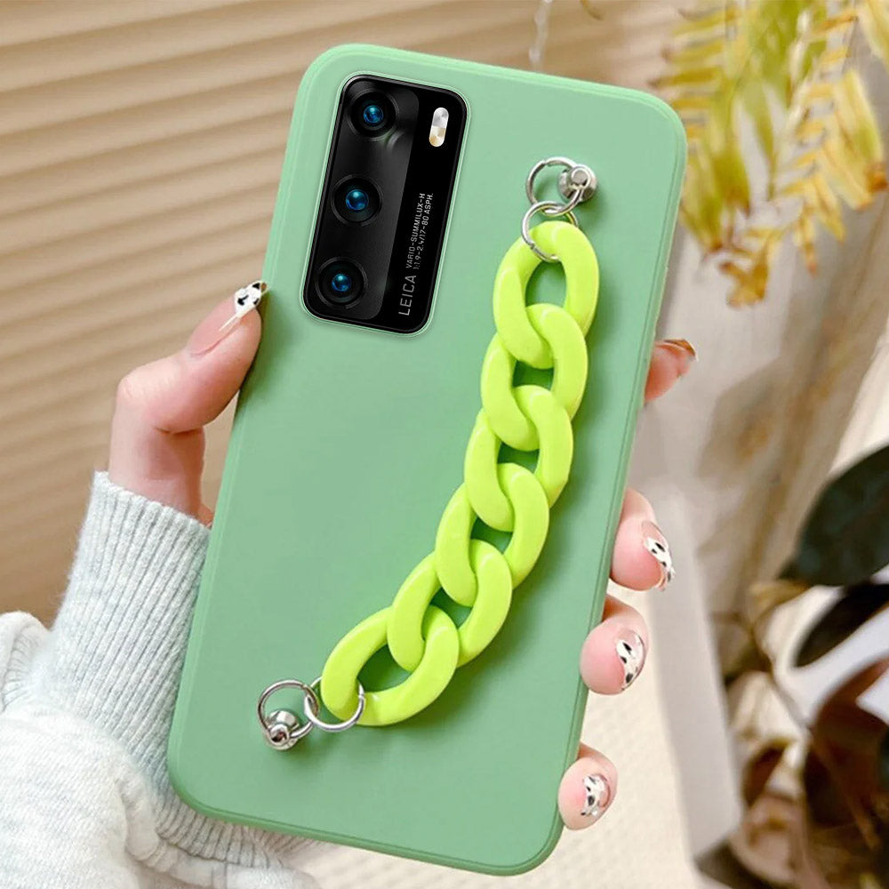 Anymob Huawei Phone Case Green Luxury Marble Bracelet Silicone Cover