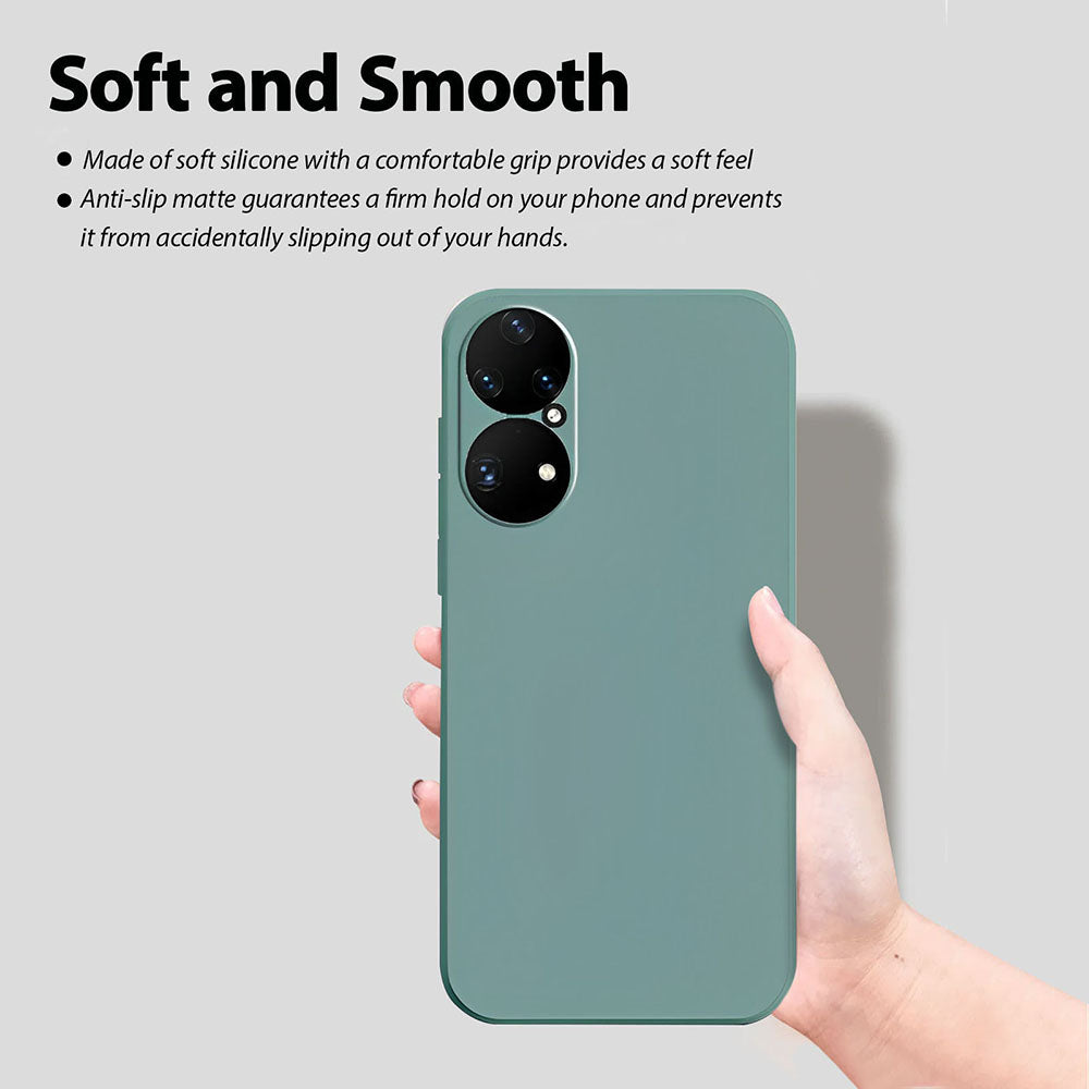 Anymob Huawei Phone Case Mint Full Lens Protection Silicone Soft Cover