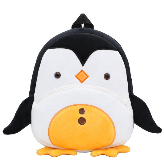 Anykidz 3D Black Penguin Kids School Backpack