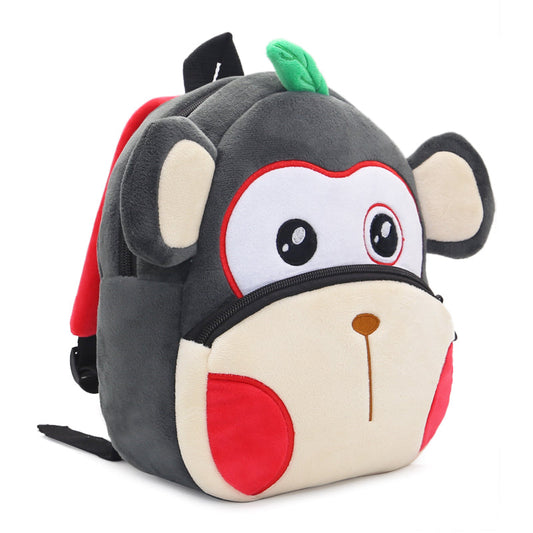 Anykidz 3D Grey Monkey Kids School Backpack