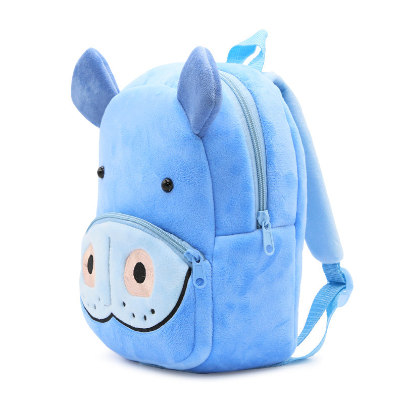 Anykidz 3D Blue Hippo Kids School Backpack