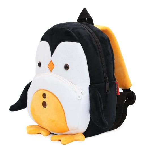 Anykidz 3D Black Penguin Kids School Backpack