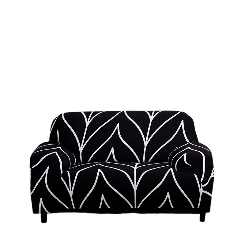 Anyhouz Sofa Cover Black Style 2 Seater